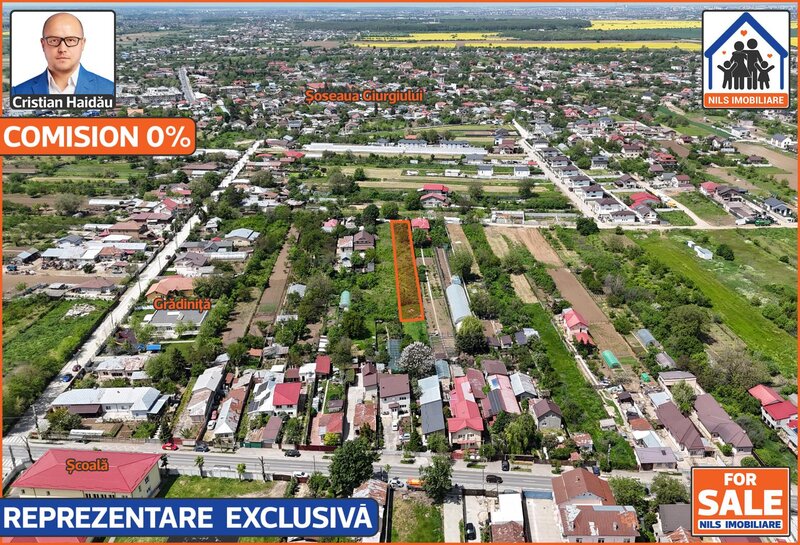 Jilava, IF,  teren (1791 mp) cu toate utilitatile, 70 euro/mp,