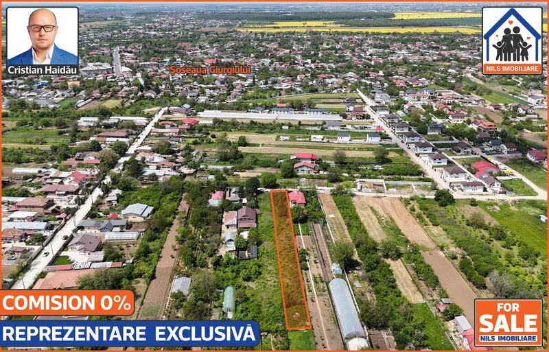 Jilava, IF,  teren (1791 mp) cu toate utilitatile, 70 euro/mp,